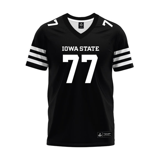 Iowa State - NCAA Football : Easton Eledge - Black Premium Football Jersey-0