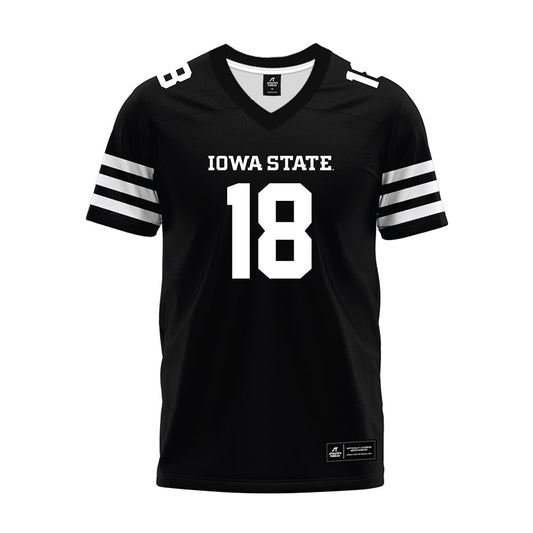 Iowa State - NCAA Football : David Coffey - Black Premium Football Jersey