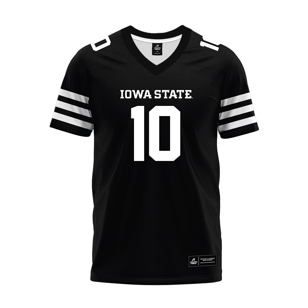 Iowa State - NCAA Football : Carson Brown - Black Premium Football Jersey-0