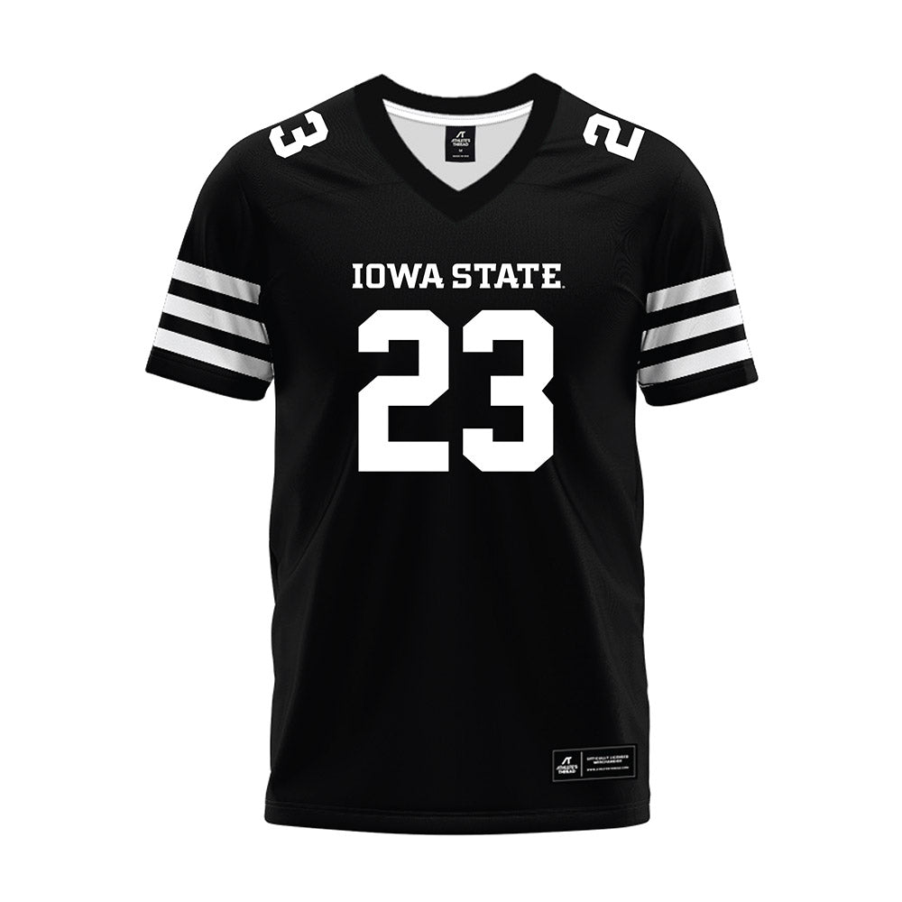 Iowa State - NCAA Football : Carson Robbins - Black Premium Football Jersey
