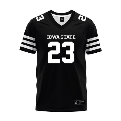 Iowa State - NCAA Football : Carson Robbins - Black Premium Football Jersey