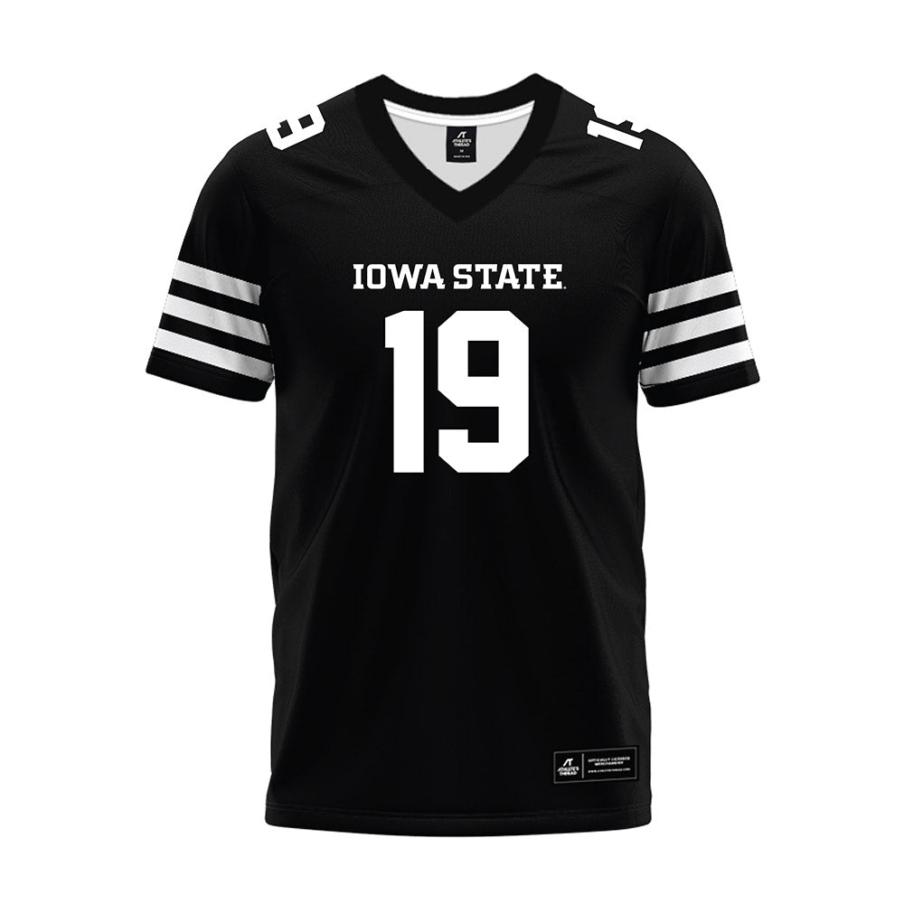 Iowa State - NCAA Football : Michael Parkes - Black Premium Football Jersey