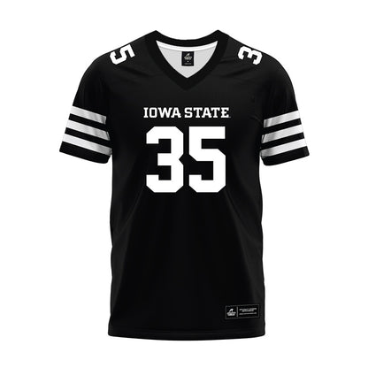 Iowa State - NCAA Football : Aiden Flora - Black Premium Football Jersey