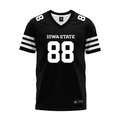 Iowa State - NCAA Football : Dyllan Malone - Black Premium Football Jersey-0
