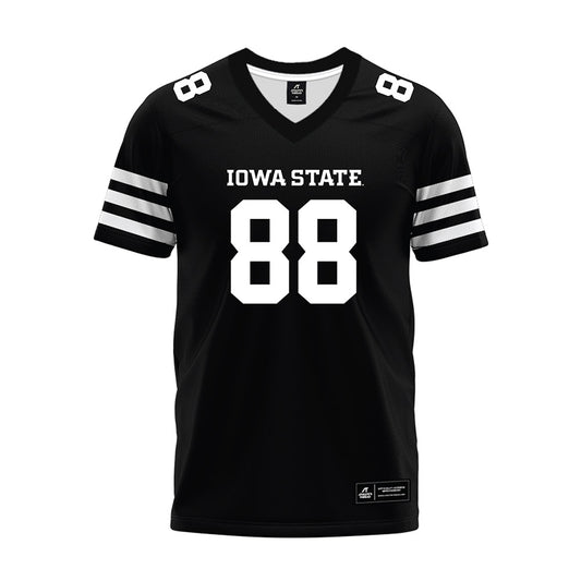 Iowa State - NCAA Football : Dyllan Malone - Black Premium Football Jersey-0