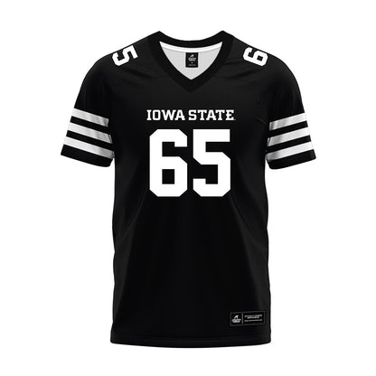 Iowa State - NCAA Football : Garret Rutledge - Black Premium Football Jersey-0