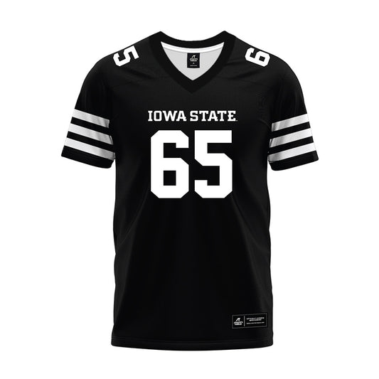 Iowa State - NCAA Football : Garret Rutledge - Black Premium Football Jersey-0