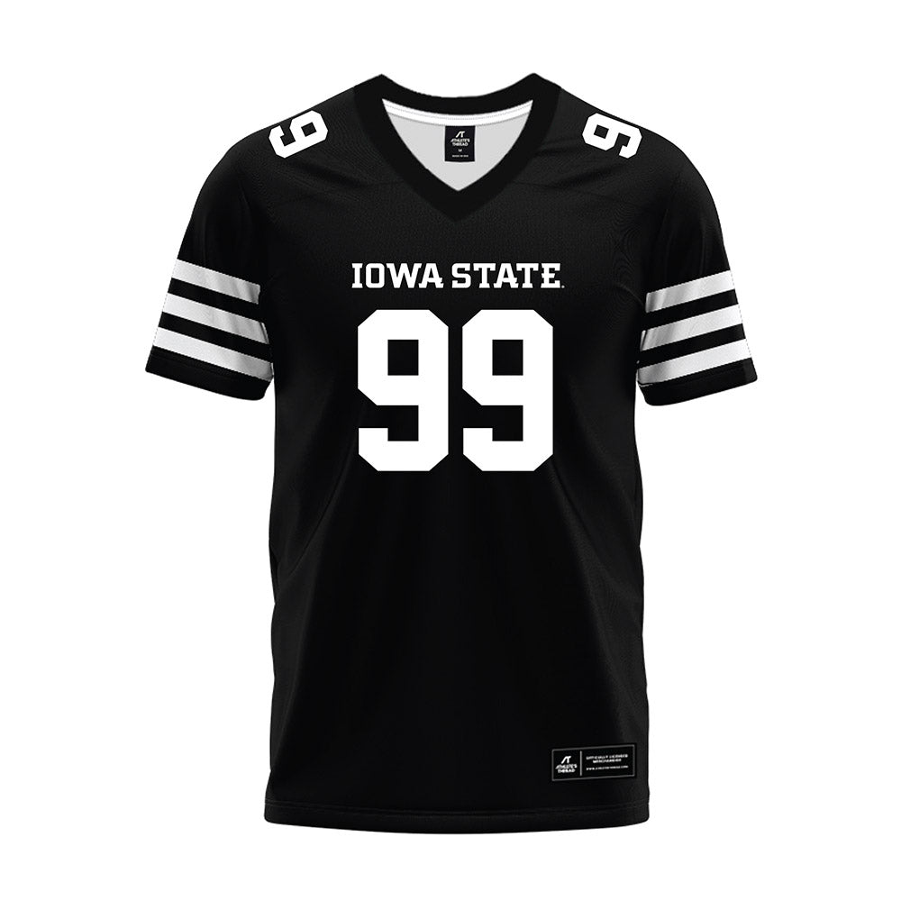 Iowa State - NCAA Football : Cannon Butler - Black Premium Football Jersey-0