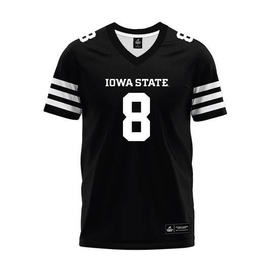 Iowa State - NCAA Football : Vontroy Malone - Black Premium Football Jersey-0