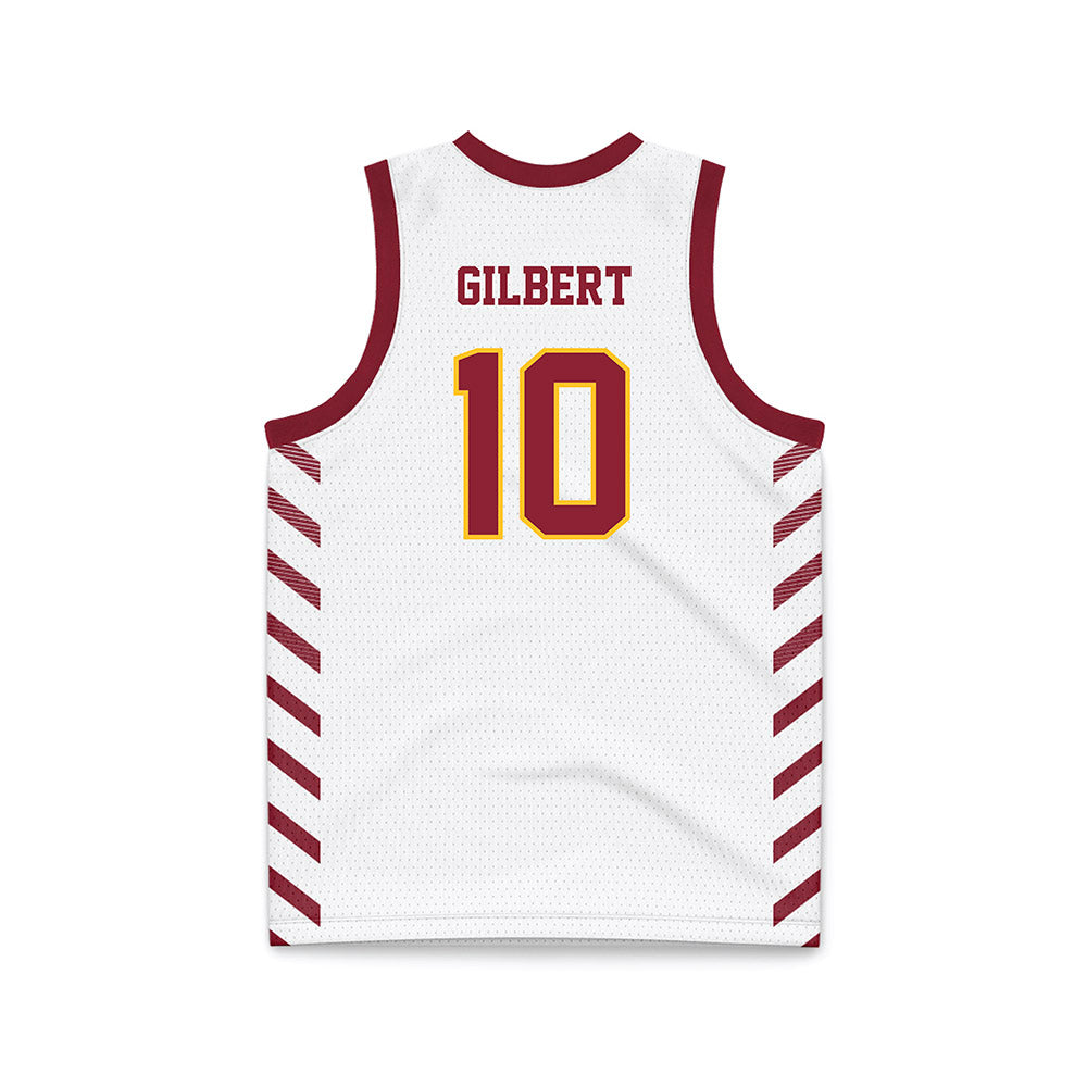 Iowa State - NCAA Men's Basketball : Keshon Gilbert - White Basketball Jersey-1