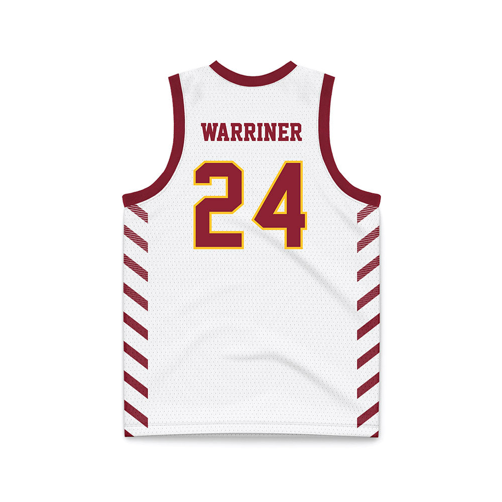 Iowa State - NCAA Men's Basketball : Test Warriner - White Basketball Jersey-1