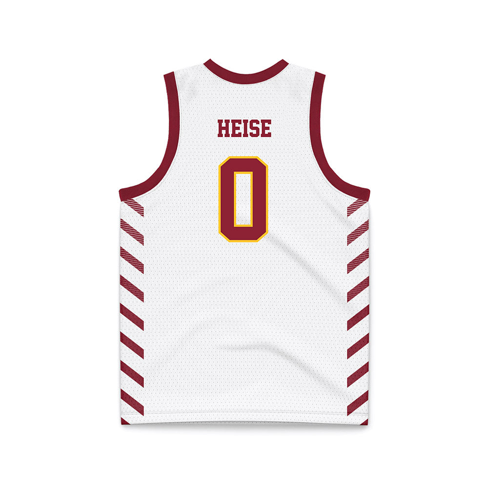 Iowa State - NCAA Men's Basketball : Nate Heise - White Basketball Jersey-1