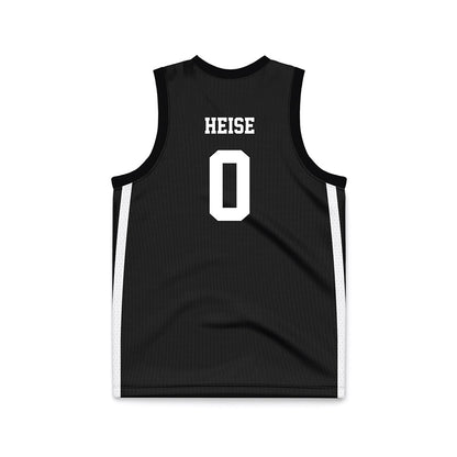 Iowa State - NCAA Men's Basketball : Nate Heise - Black Basketball Jersey-1