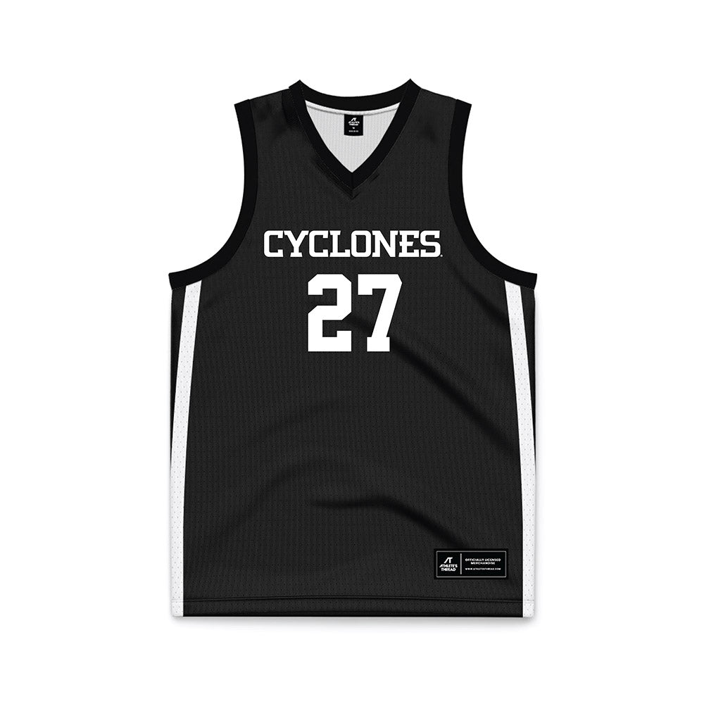 Iowa State - NCAA Men's Basketball : Killyan Toure - Black Basketball Jersey-0