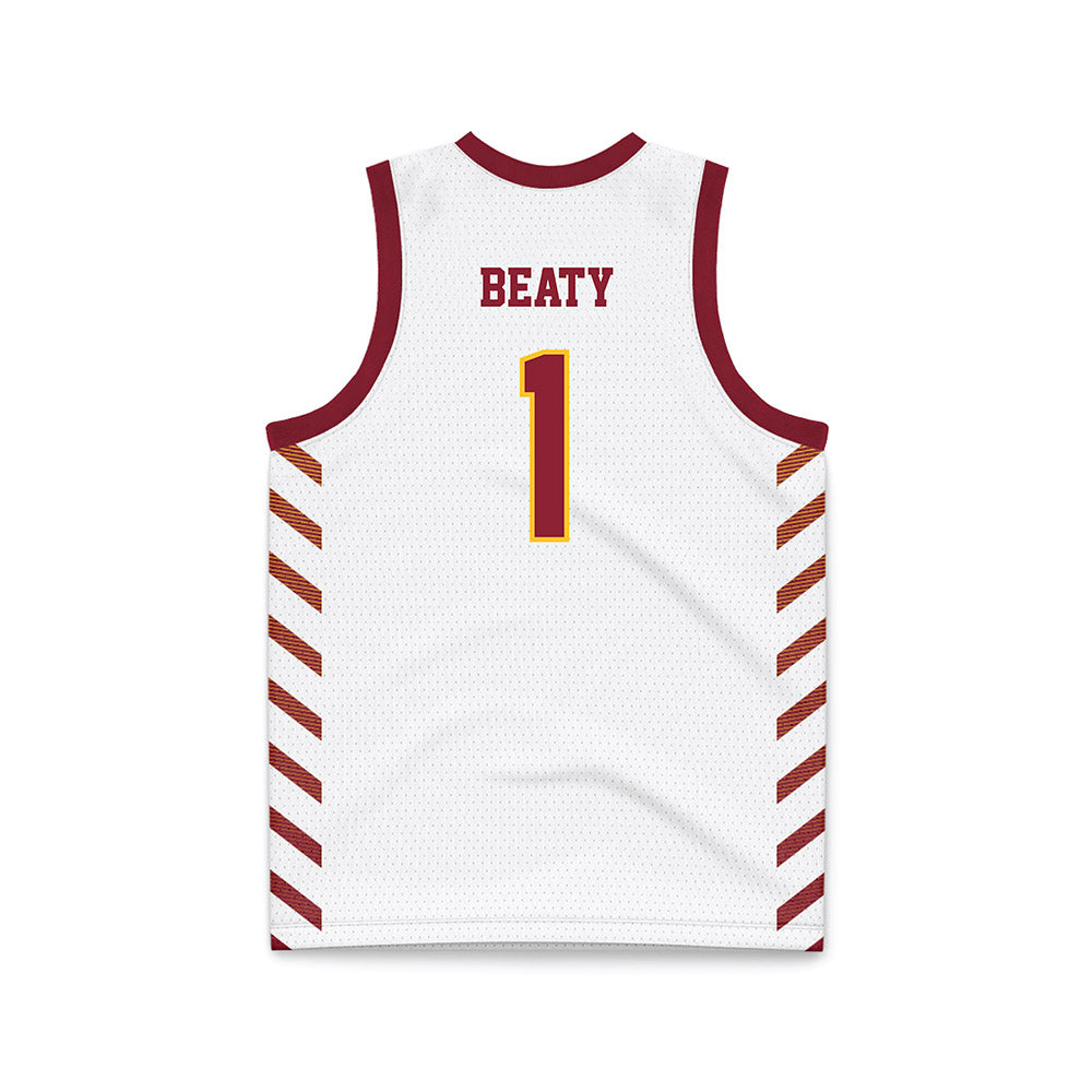 Iowa State - NCAA Women's Basketball : Reese Beaty - White Basketball Jersey-1