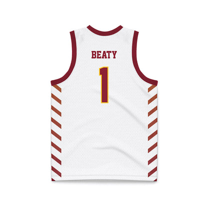 Iowa State - NCAA Women's Basketball : Reese Beaty - White Basketball Jersey-1