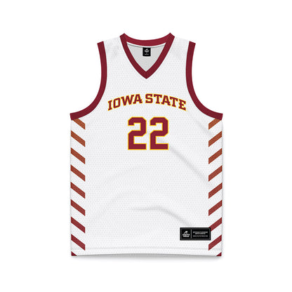 Iowa State - NCAA Women's Basketball : Reagan Wilson - White Basketball Jersey