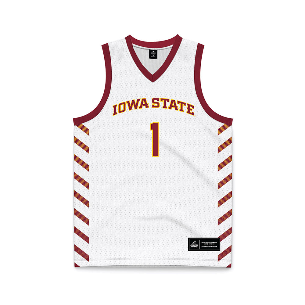 Iowa State - NCAA Women's Basketball : Reese Beaty - White Basketball Jersey-0