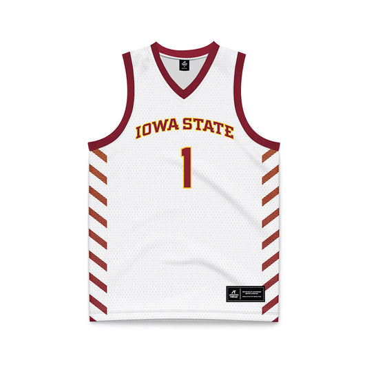 Iowa State - NCAA Women's Basketball : Reese Beaty - White Basketball Jersey-0