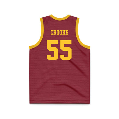 Iowa State - NCAA Women's Basketball : Audi Crooks - Cardinal Basketball Jersey-1