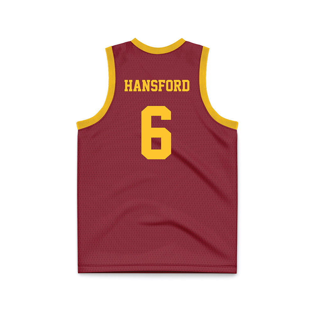 Iowa State - NCAA Women's Basketball : Lily Hansford - Cardinal Basketball Jersey