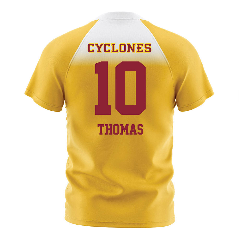Iowa State - NCAA Women's Soccer : Sophia Thomas - Gold Soccer Jersey-1