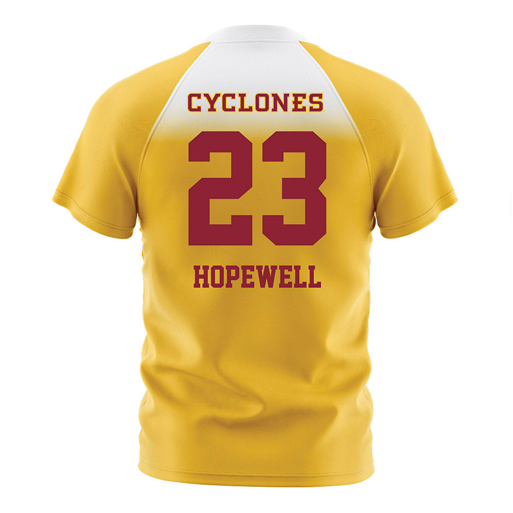 Iowa State - NCAA Women's Soccer : Erin Hopewell - Gold Soccer Jersey-1