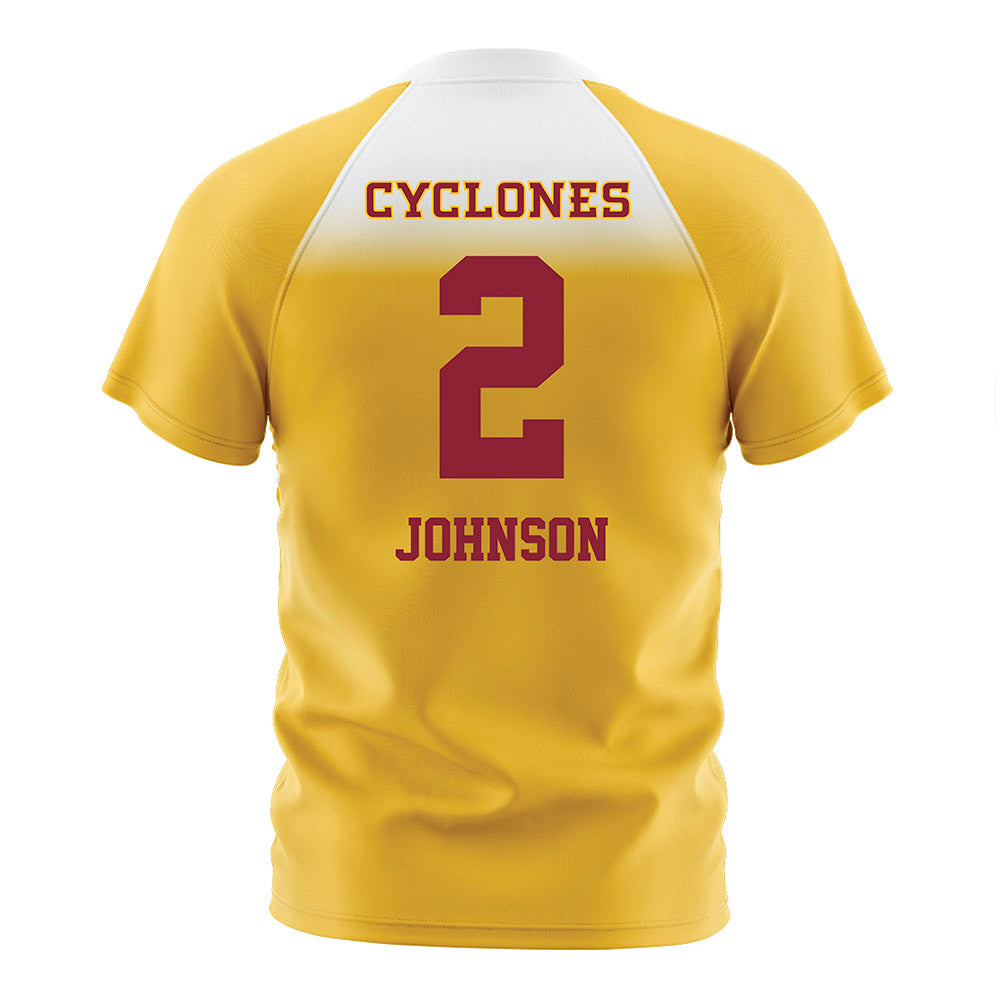 Iowa State - NCAA Women's Soccer : Gili Johnson - Gold Soccer Jersey-1
