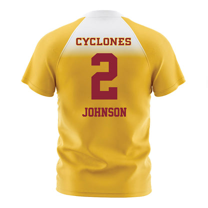 Iowa State - NCAA Women's Soccer : Gili Johnson - Gold Soccer Jersey-1