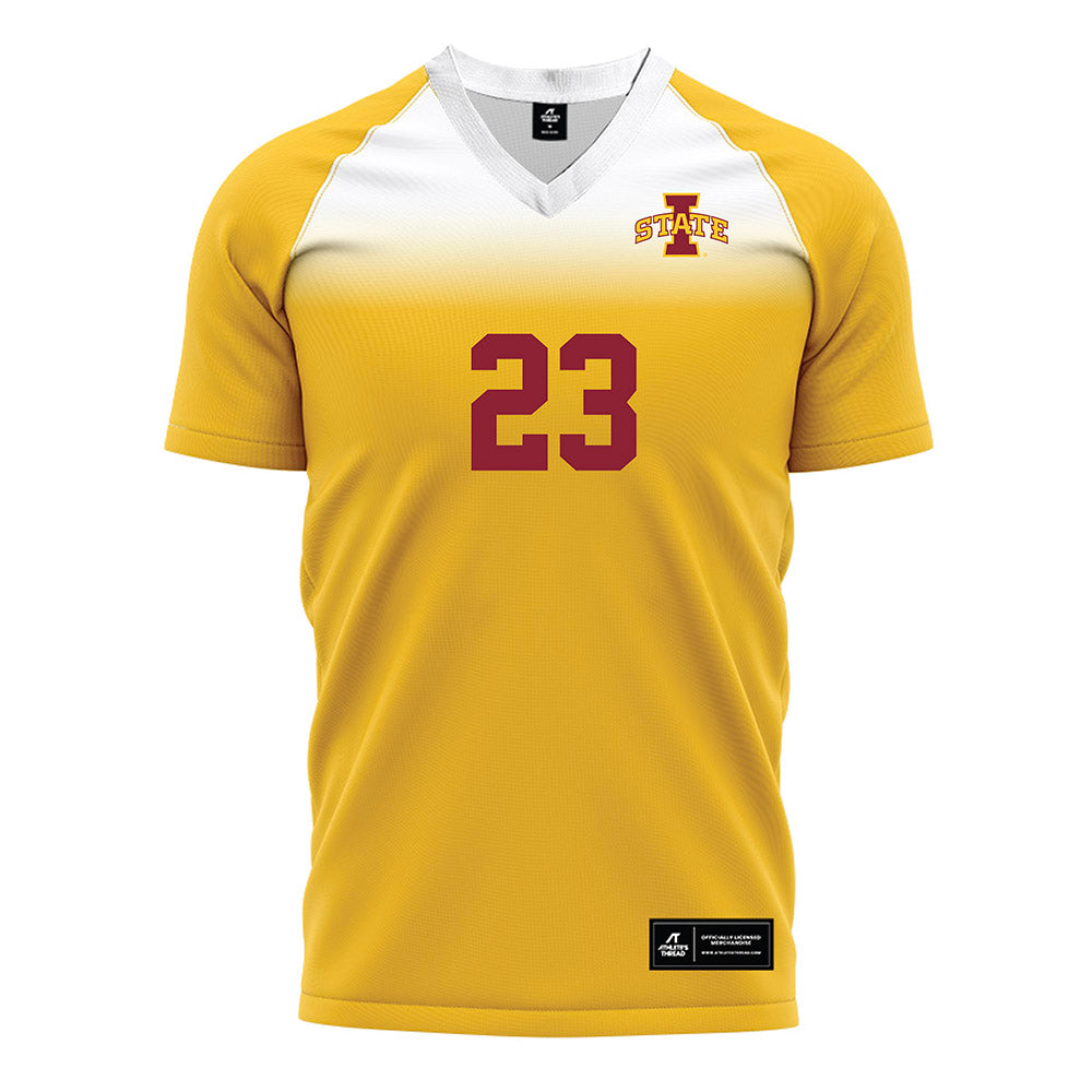 Iowa State - NCAA Women's Soccer : Erin Hopewell - Gold Soccer Jersey-0