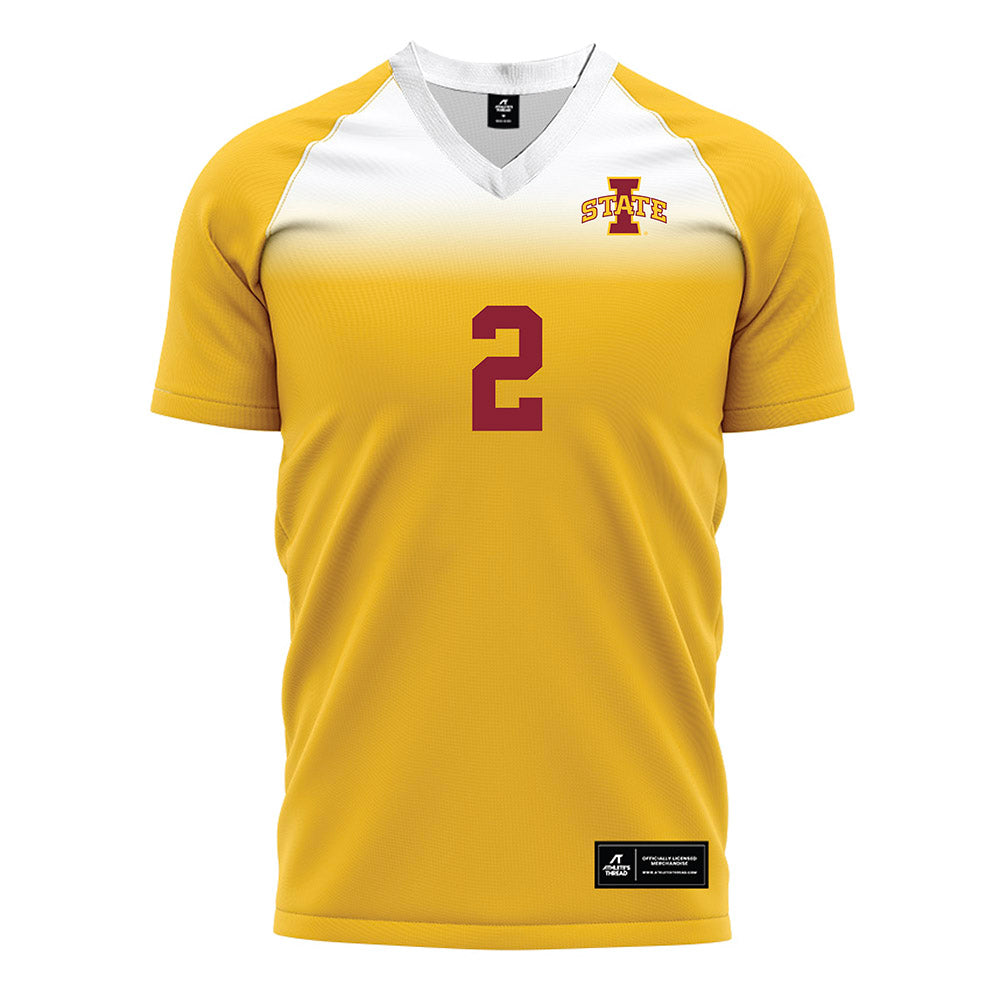 Iowa State - NCAA Women's Soccer : Gili Johnson - Gold Soccer Jersey-0