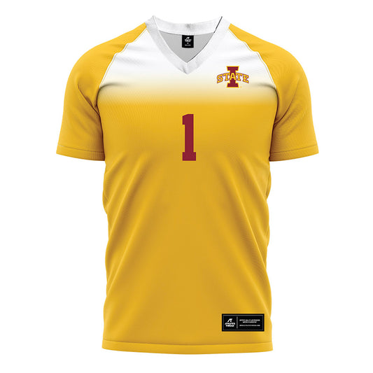 Iowa State - NCAA Women's Soccer : Musuai Isaia - Gold Soccer Jersey-0