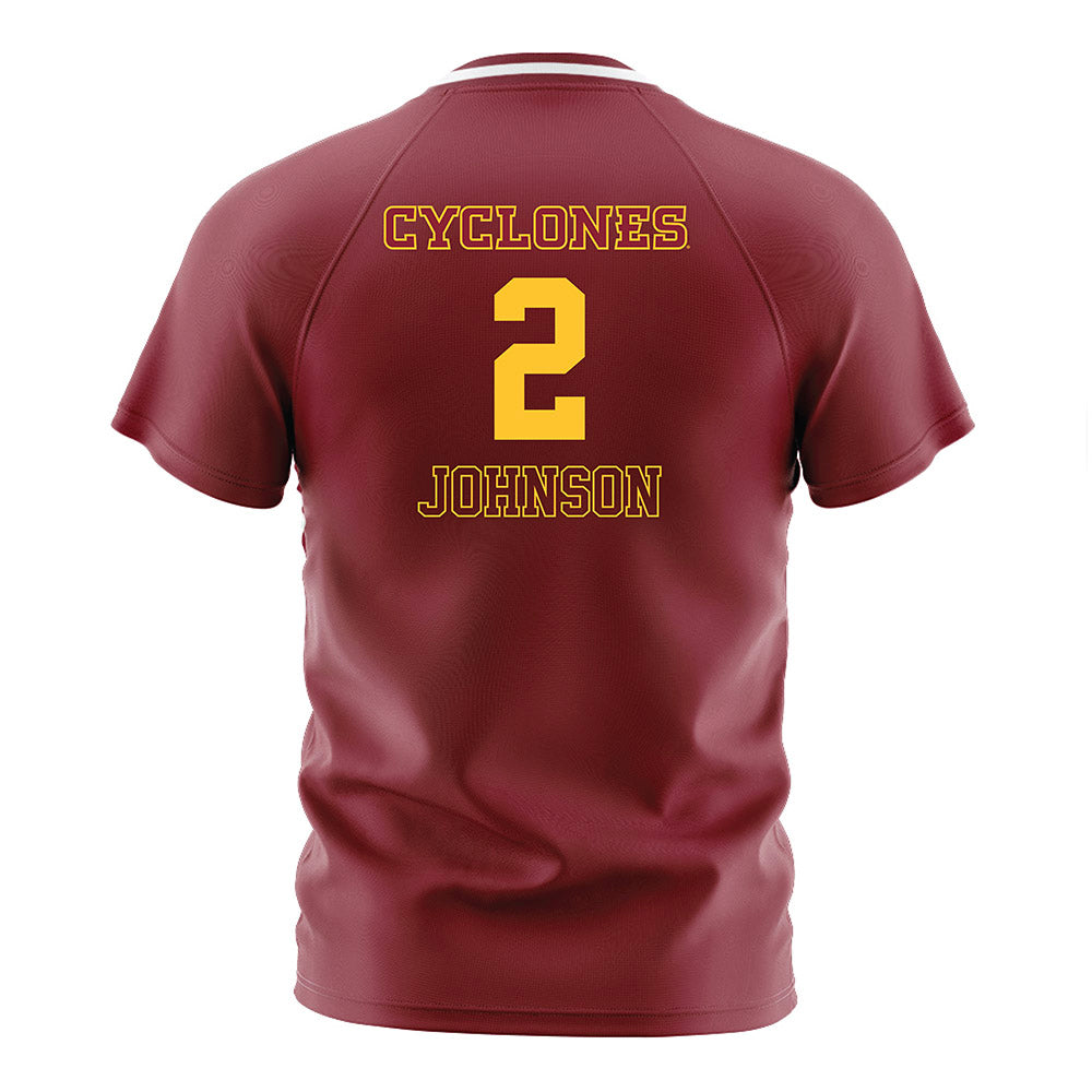 Iowa State - NCAA Women's Soccer : Gili Johnson - Cardinal Soccer Jersey-1