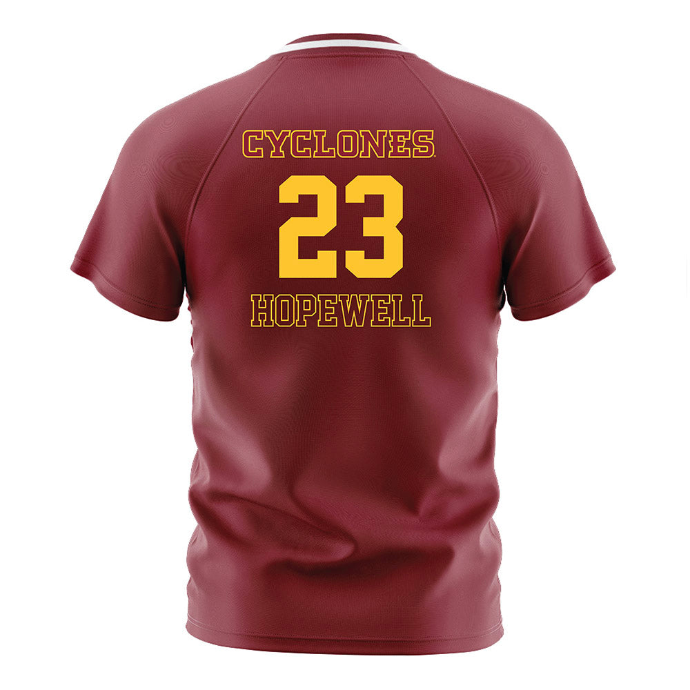 Iowa State - NCAA Women's Soccer : Erin Hopewell - Cardinal Soccer Jersey-1