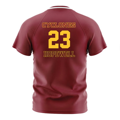 Iowa State - NCAA Women's Soccer : Erin Hopewell - Cardinal Soccer Jersey-1