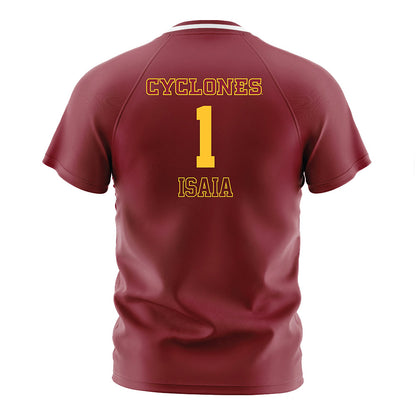 Iowa State - NCAA Women's Soccer : Musuai Isaia - Cardinal Soccer Jersey-1