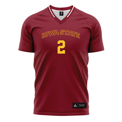 Iowa State - NCAA Women's Soccer : Gili Johnson - Cardinal Soccer Jersey-0