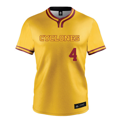 Iowa State - NCAA Softball : Ava Mullen - Gold Jersey-0