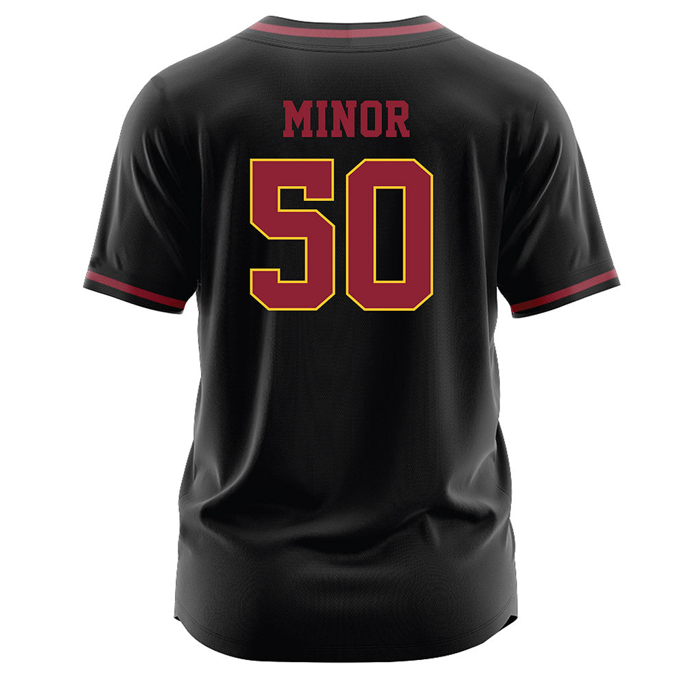 Iowa State - NCAA Softball : Ashley Minor - Black Jersey