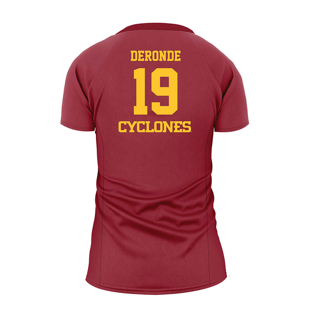 Iowa State - NCAA Women's Volleyball : Faith DeRonde - Cardinal Volleyball Jersey