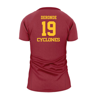 Iowa State - NCAA Women's Volleyball : Faith DeRonde - Cardinal Volleyball Jersey