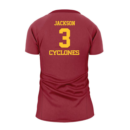 Iowa State - NCAA Women's Volleyball : Tierney Jackson - Cardinal Volleyball Jersey-1