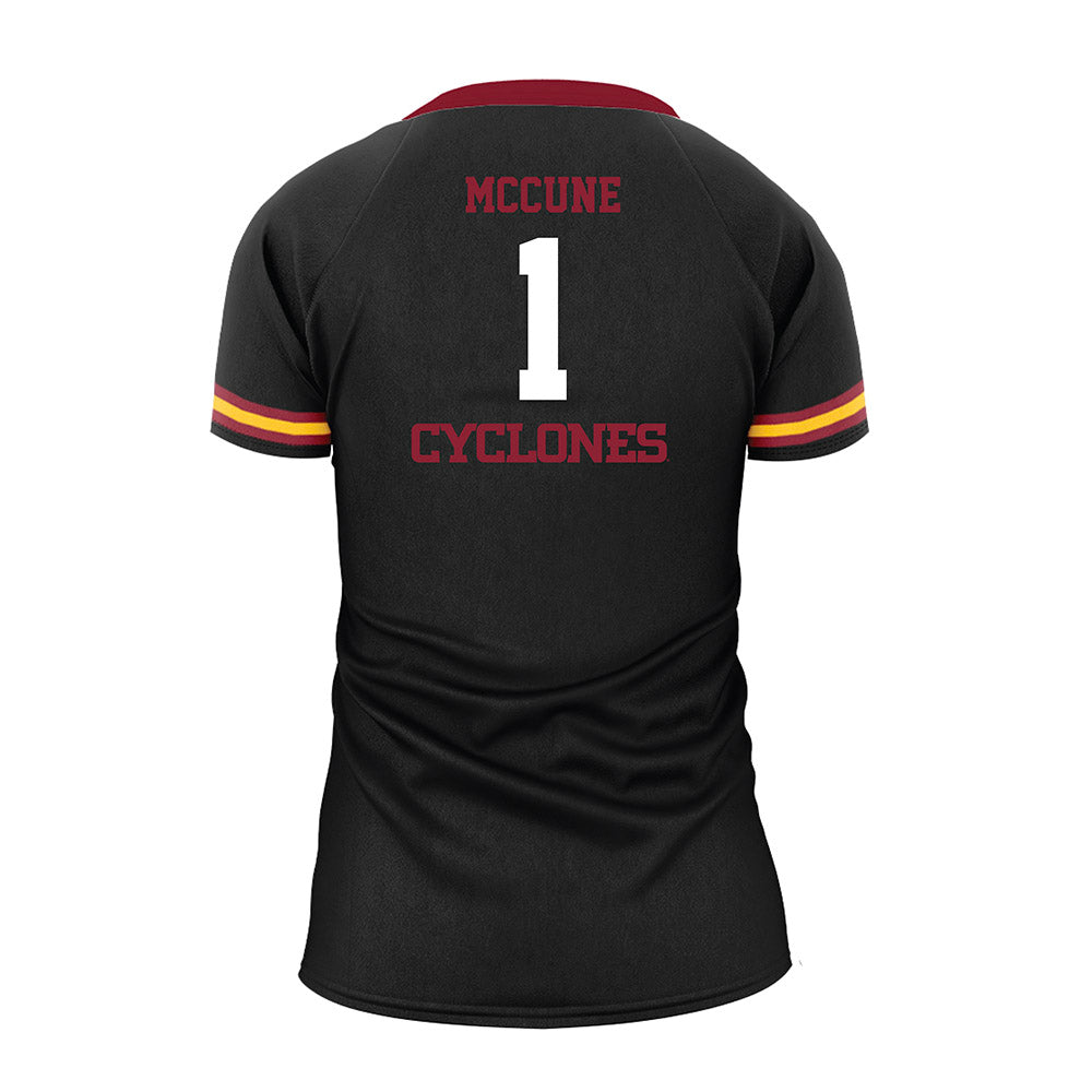 Iowa State - NCAA Women's Volleyball : Pamela McCune - Black Volleyball Jersey-1