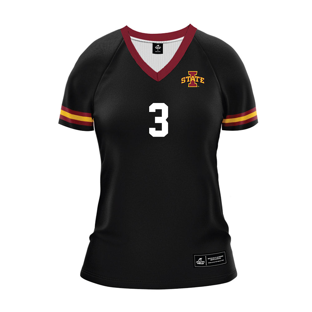 Iowa State - NCAA Women's Volleyball : Tierney Jackson - Black Volleyball Jersey-0