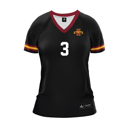 Iowa State - NCAA Women's Volleyball : Tierney Jackson - Black Volleyball Jersey-0