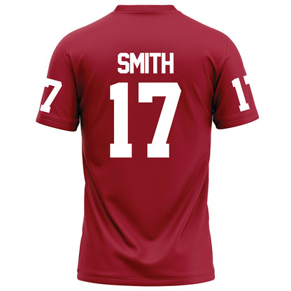 WSU - NCAA Football : Jamarey smith - Red Football Jersey-1