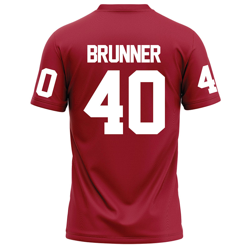 WSU - NCAA Football : Colson Brunner - Red Football Jersey