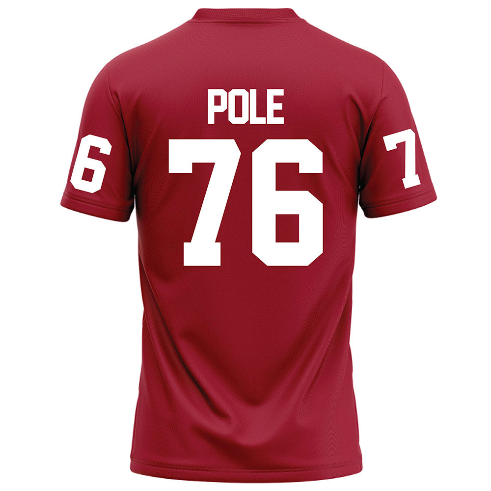 WSU - NCAA Football : Esa Pole - Red Football Jersey-1