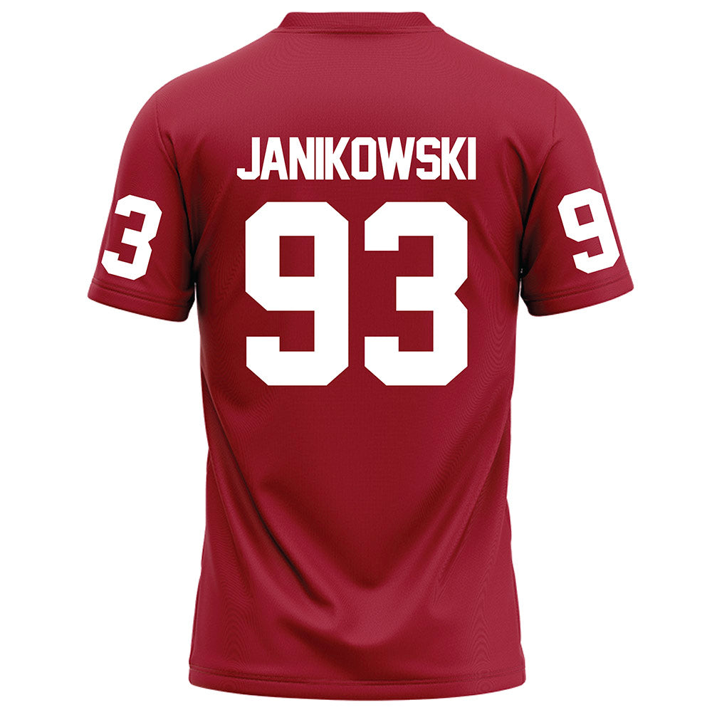 WSU - NCAA Football : Jack Janikowski - Red Football Jersey-1