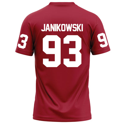 WSU - NCAA Football : Jack Janikowski - Red Football Jersey-1
